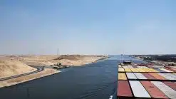 Vessel touched bottom in Suez Canal Incident